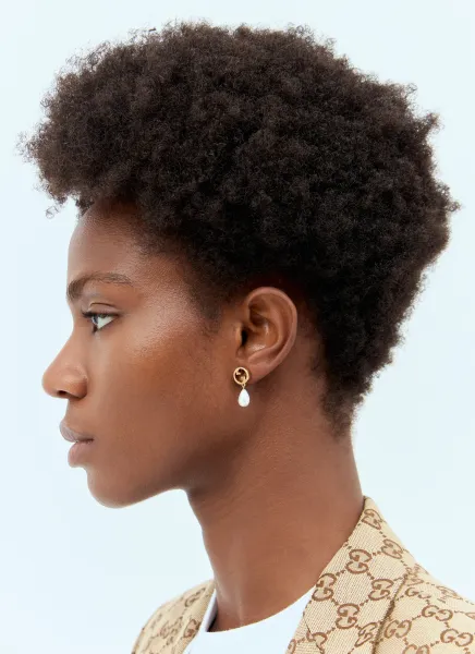Blondie Crystal Pearl Earrings