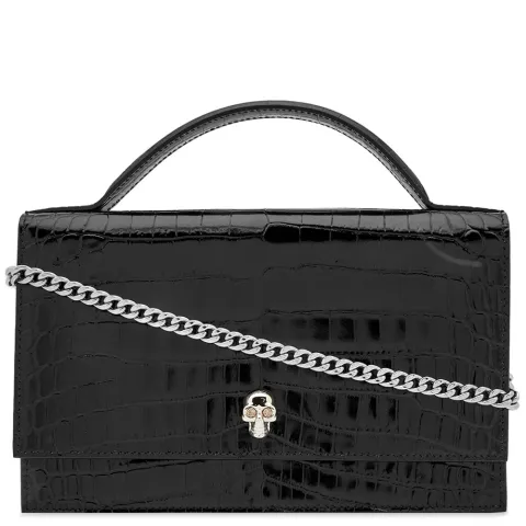 Top Handle Medium Skull Bag