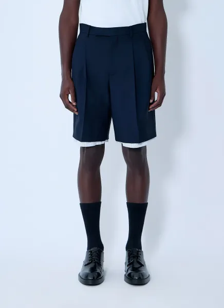 Wool-And-Mohair Shorts