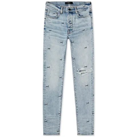 Embrodiery Paisley Broken Jeans