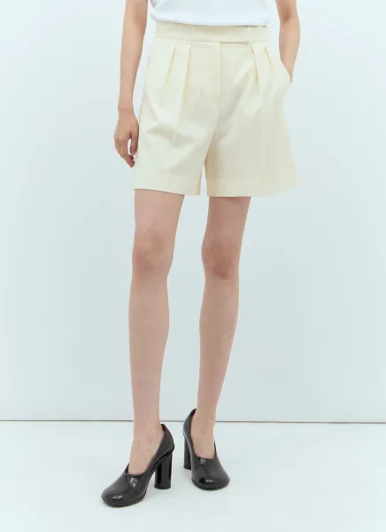 Wool Canvas Shorts