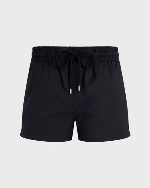 Vilebrequin Men Short Swim Shorts Jacquard Turtles