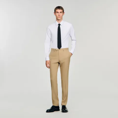 Wool suit trousers
