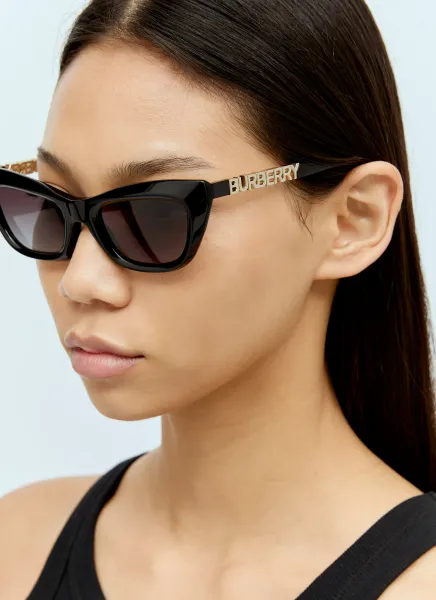 Cat-Eye Logo Sunglasses