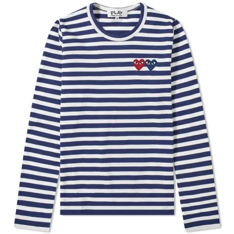 Comme des Garcons Play Women's Long Sleeve Heart Logo T-Shirt