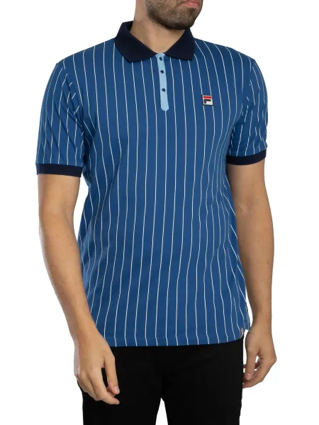 Fila BB1 Classic Vintage Stripe Polo Shirt