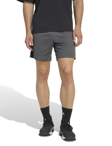 Adidas Workout Essentials 3 Stripes Shorts Grey