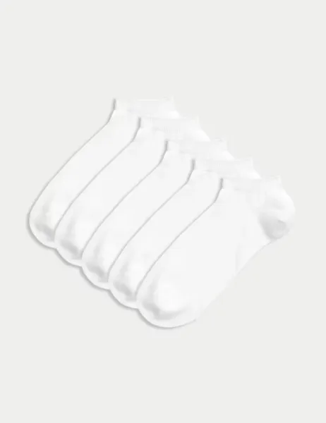 Marks & Spencer 5 Pack Cool & Fresh Trainer Liners White
