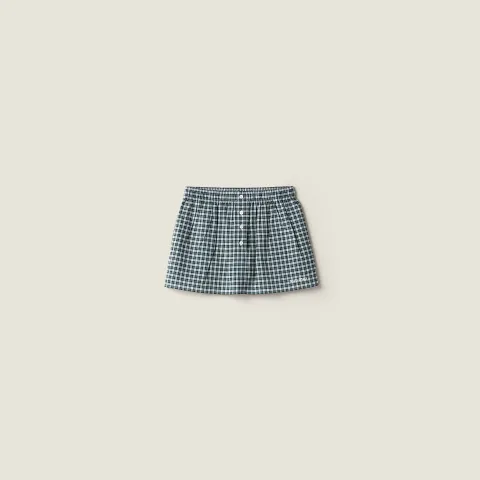 Plaid miniskirt