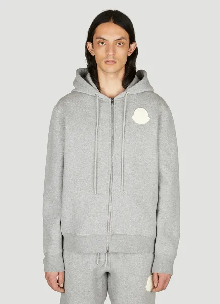 Logo Patch Hooded Sweatshirt