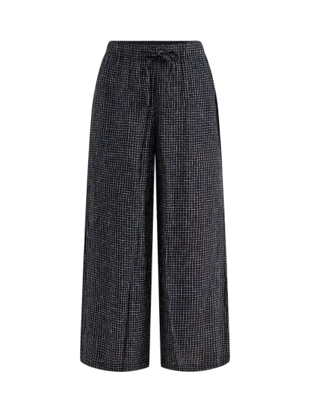 Eileen Fisher Wide Ankle Drawstring Trousers