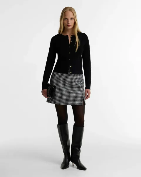Halina Gingham Mini Skirt
