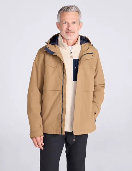 Mountain Warehouse Maple 3 in 1 Waterproof Jacket Tan