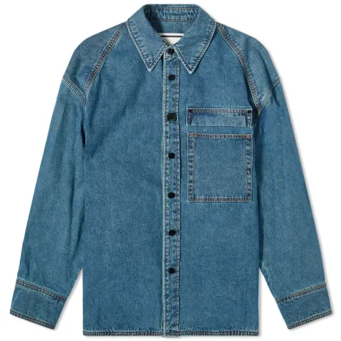 Back Logo Denim Shirt