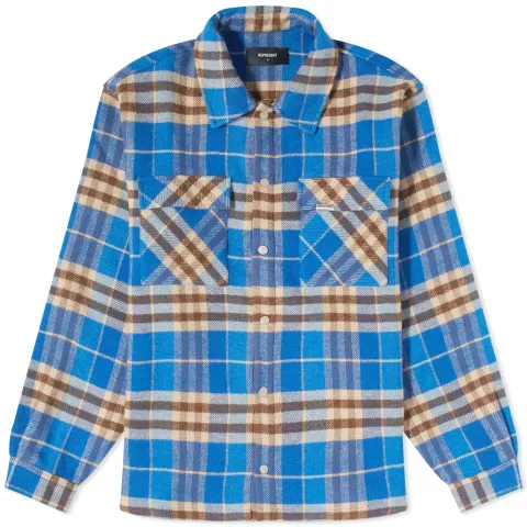 Intial Print Flannel Shirt