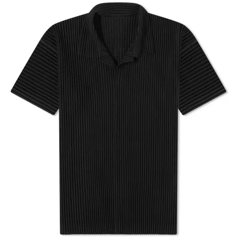 Pleated Polo Shirt