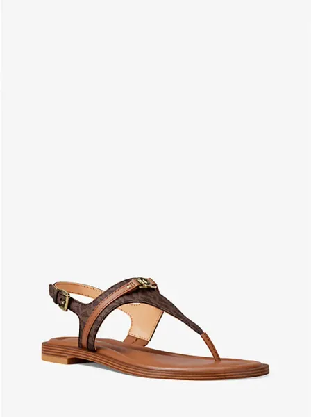 Mandy Signature Logo T-Strap Sandal