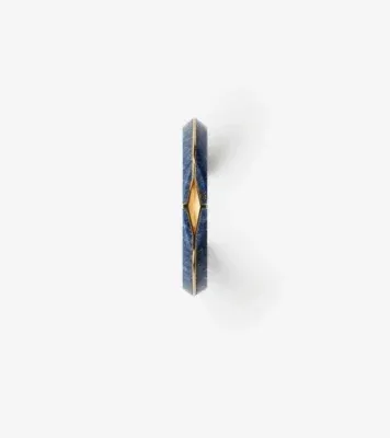 Lapis Hollow Cuff in Gold/blue