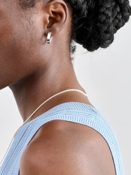 TUTTI Join Sterling Silver Plated Hoop Earrings