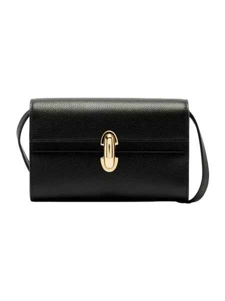 symmetry mini bag in grained leather Black
