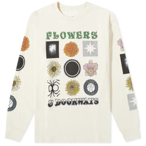 Story mfg. Flowers & Doorways Grateful Long Sleeve T-Shirt