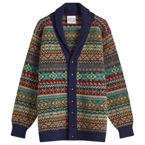 Jamieson's of Shetland Fair Isle Shawl Collar Cardigan