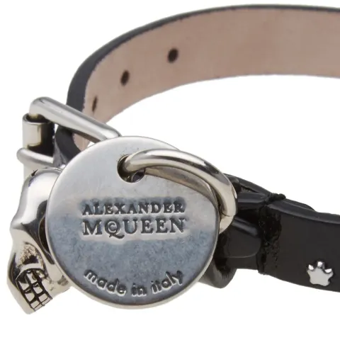Studded Skull Leather Bracelet