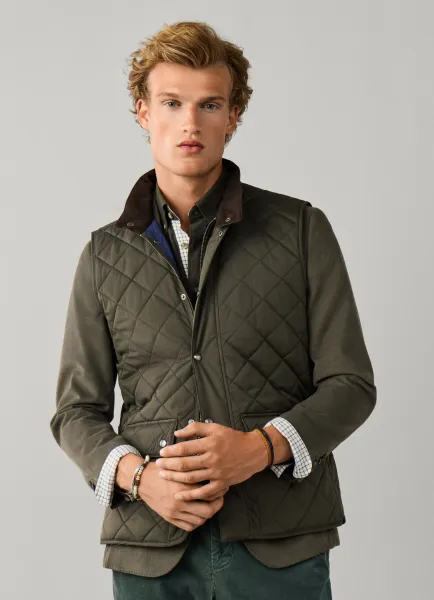Hackett Kinloch Diamond Quilted Gilet
