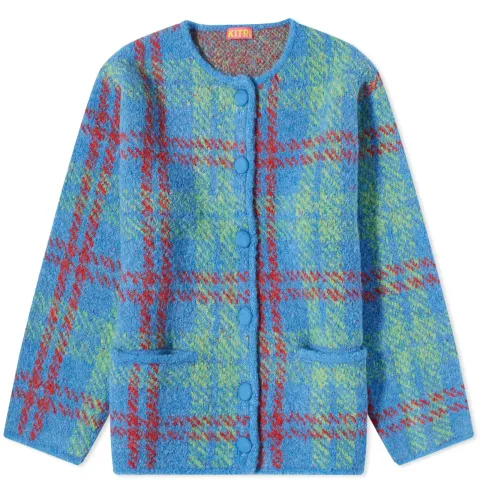 Pandora Check Long Cardigan