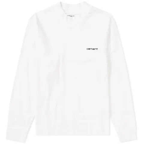 Long Sleeve High Neck Script Tee