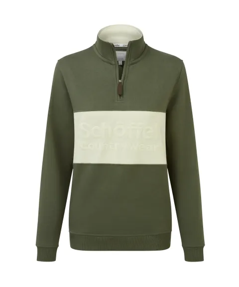 Schöffel Country St Agnes Quarter Zip Sweatshirt - Beetle Green