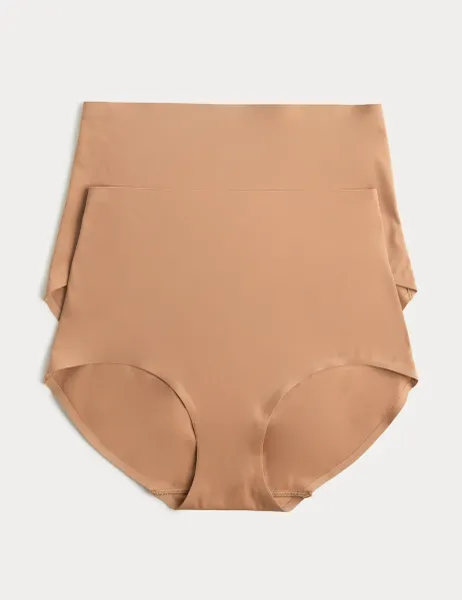 Body by M&S 2 Pack Body Invisibles No VPL Shaping Briefs Sunstone
