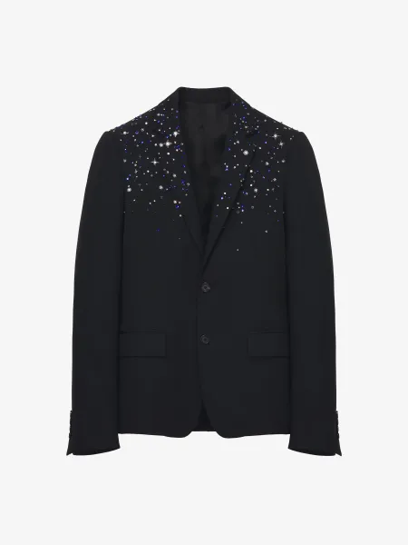 Constellation Embroidered Single-breasted Jacket
