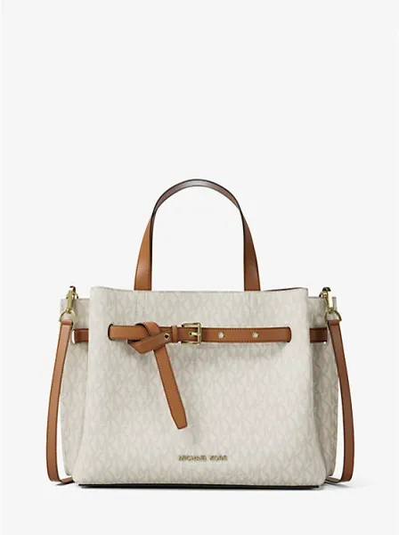 Michael Kors Emilia Medium Signature Logo Satchel
