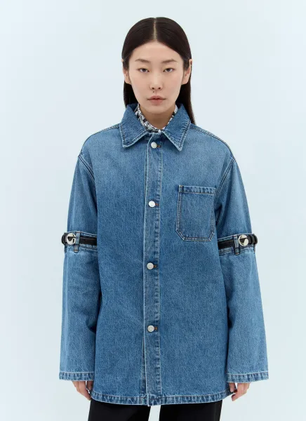 Open Elbow Denim Jacket