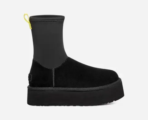 Classic Dipper Boot for Women in Black, Size 9, Neoprene/Suede/Wool