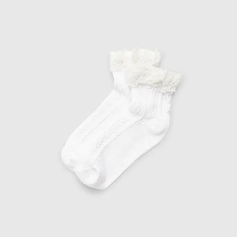 River Island Lace Frill Socks