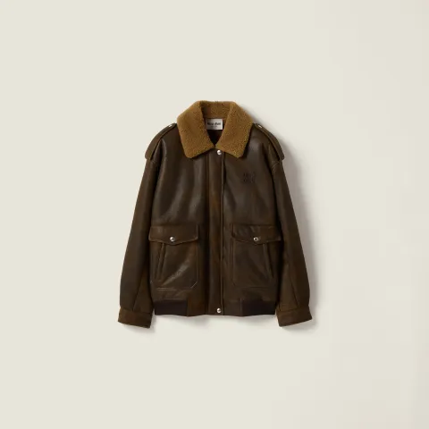 Shearling blouson jacket
