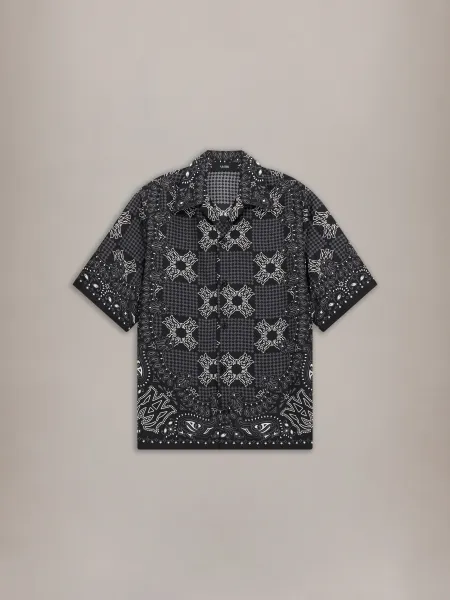 MA CHECK CAMP SHIRT - Black