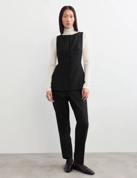 Jaeger Pinafore Top Black