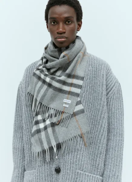 Giant Check Cashmere Scarf