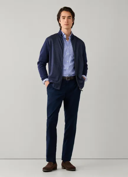 Slim Fit Kensington Textured Canvas Chino