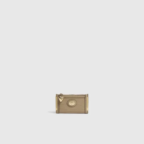 River Island Patent Croc Embossed Mini Purse