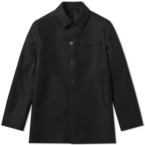 Harris Wharf Pressed Wool 3/4 Mac