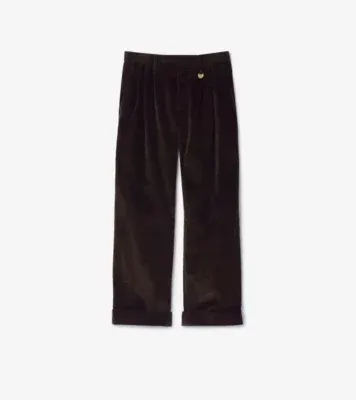 Corduroy Trousers in Clove brown - Men, Cotton
