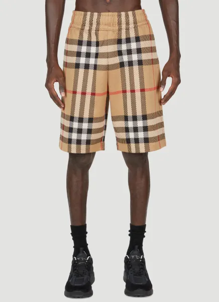 Check Jacquard Bermuda Shorts