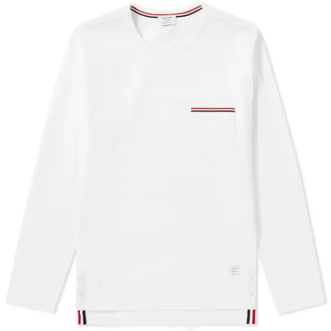 Long Sleeve Medium Weight Jersey Pocket Tee