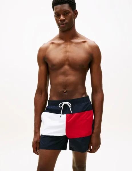 Tommy Hilfiger Classic Printed Swim Shorts Navy