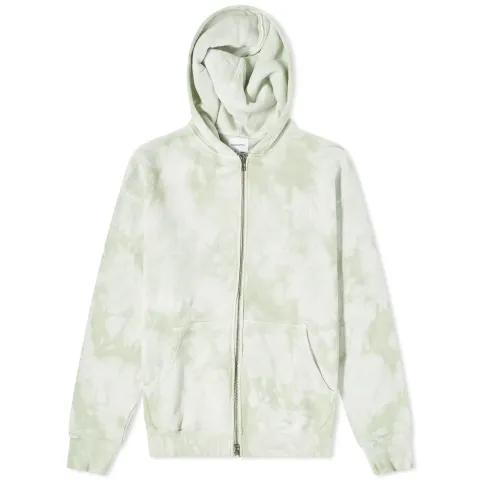 Dyed Zip Through Hoodie