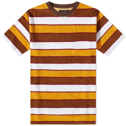 Stripe Pile Pocket T-Shirt